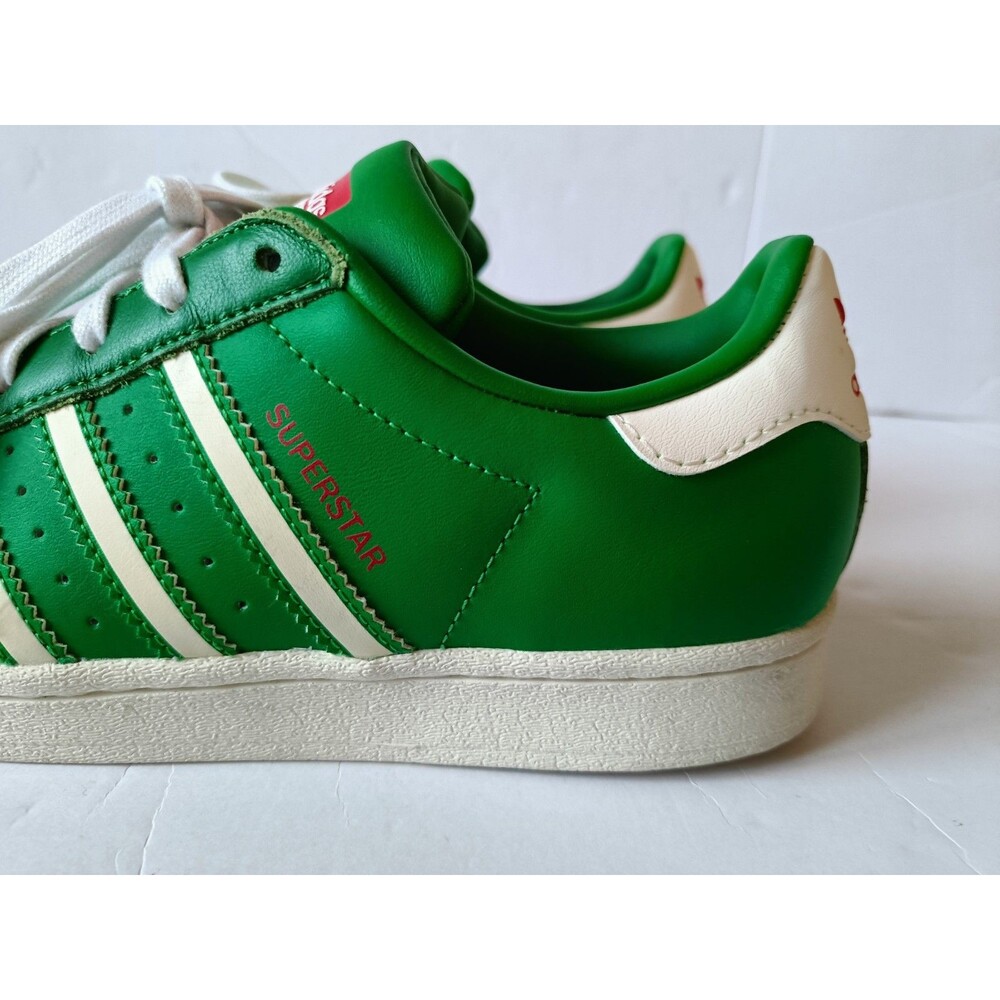 Adidas Superstar Shoes Men's 6 Green Off White Sneakers - Picture 5 of 11